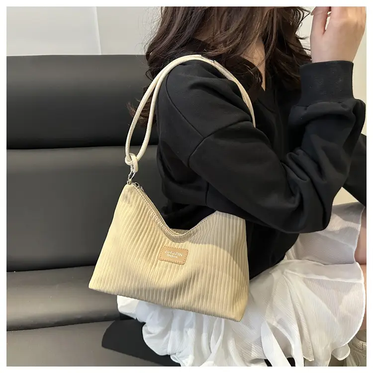Light Blue Textured Shoulder Bag for Women — feature 17