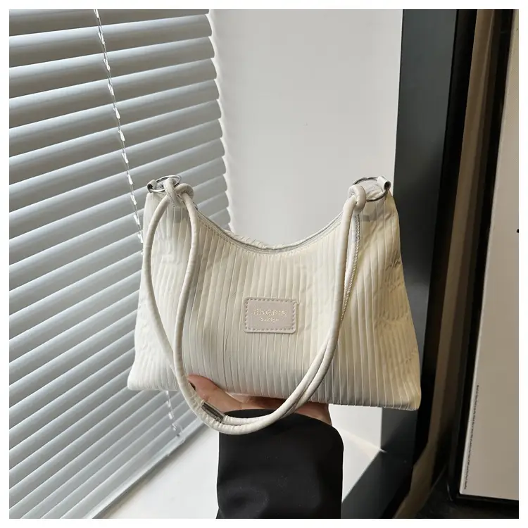 Light Blue Textured Shoulder Bag for Women — feature 22