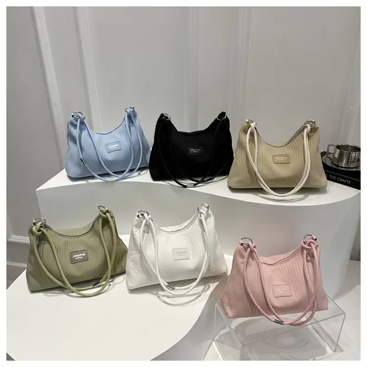 Light Blue Textured Shoulder Bag for Women — feature 25