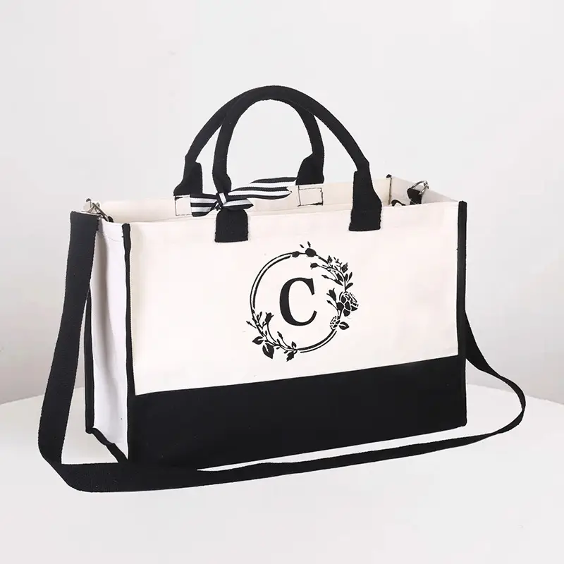 Amazon White Canvas Tote Bag Large Waterproof Eco-Friendly - Image 10