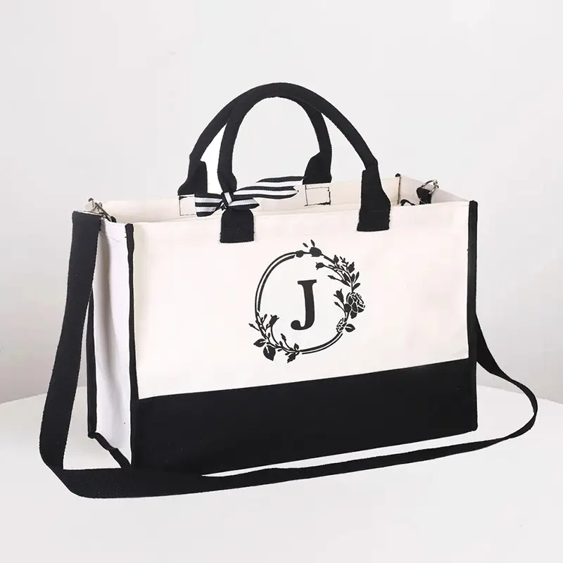 Amazon White Canvas Tote Bag Large Waterproof Eco-Friendly - Image 11