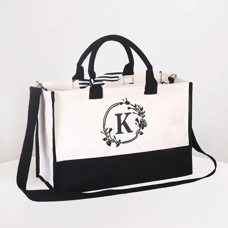 Amazon White Canvas Tote Bag Large Waterproof Eco-Friendly - Image 12