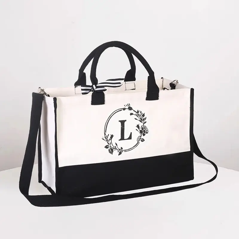 Amazon White Canvas Tote Bag Large Waterproof Eco-Friendly - Image 13