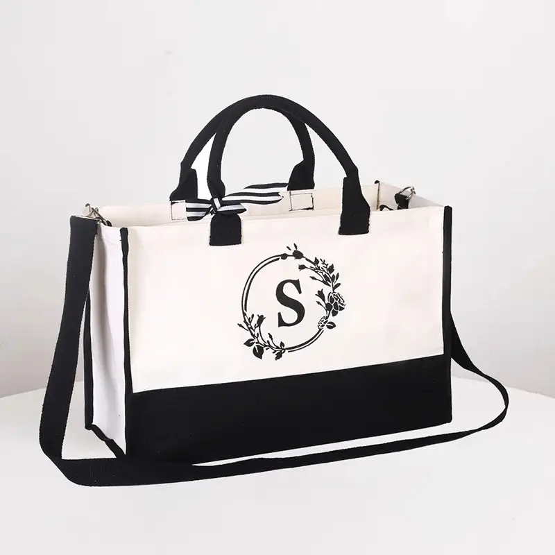 Amazon White Canvas Tote Bag Large Waterproof Eco-Friendly - Image 14