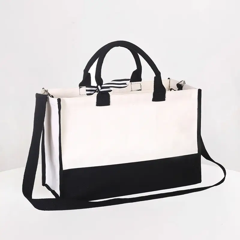 Amazon White Canvas Tote Bag Large Waterproof Eco-Friendly - Image 15