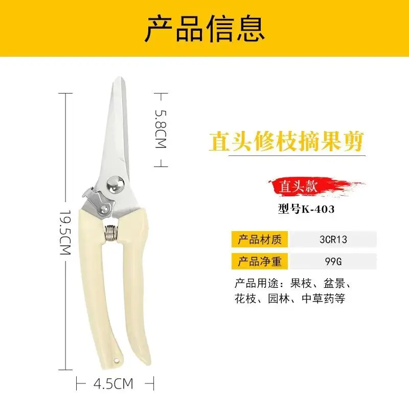 Florist's Special Scissors for Flower Arrangement, Pruning Shears, Gardening Pruning Branches, Flower Branches, Bonsai Flowers, Fruit Picking Artifact