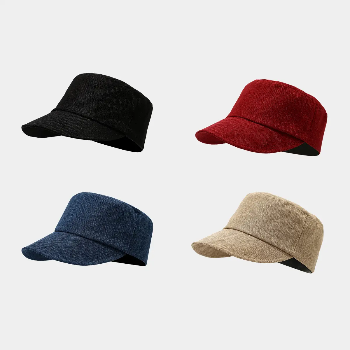 Retro Linen Peaked Cap for Girls Light Breathable - Image 7
