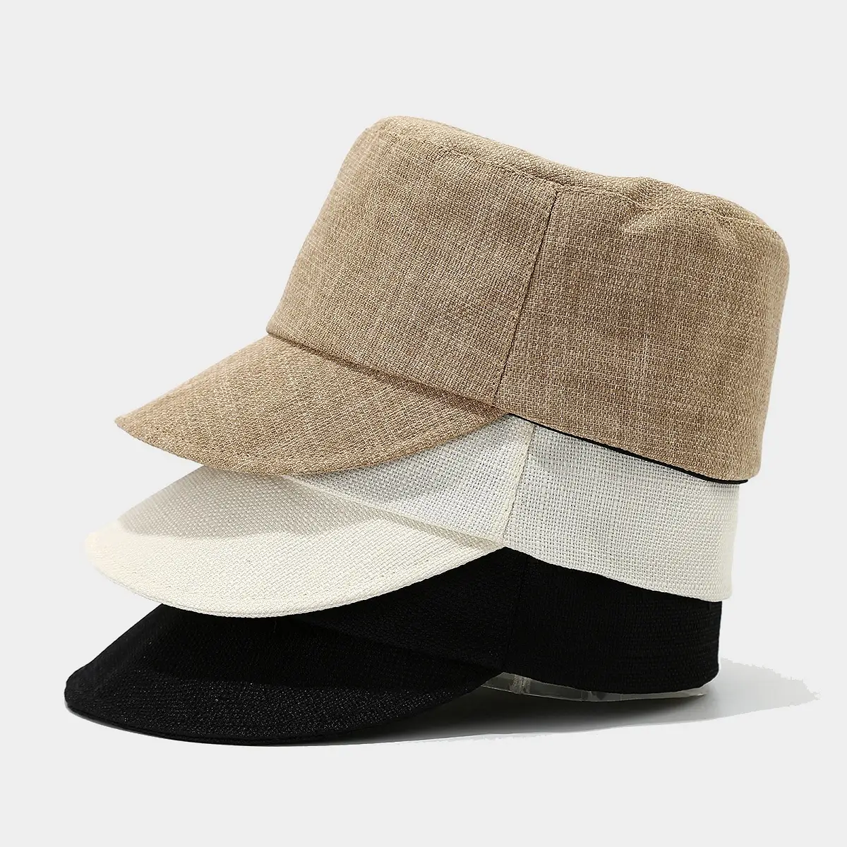 Retro Linen Peaked Cap for Girls Light Breathable — feature 3