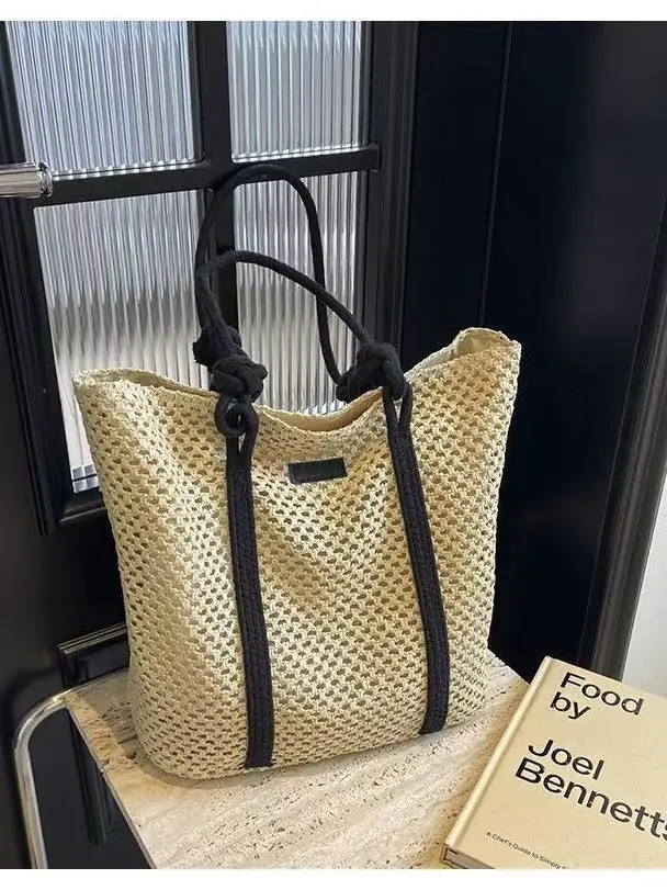 Straw Woven Large Shoulder Bag Women 2025 Spring Summer - Image 6