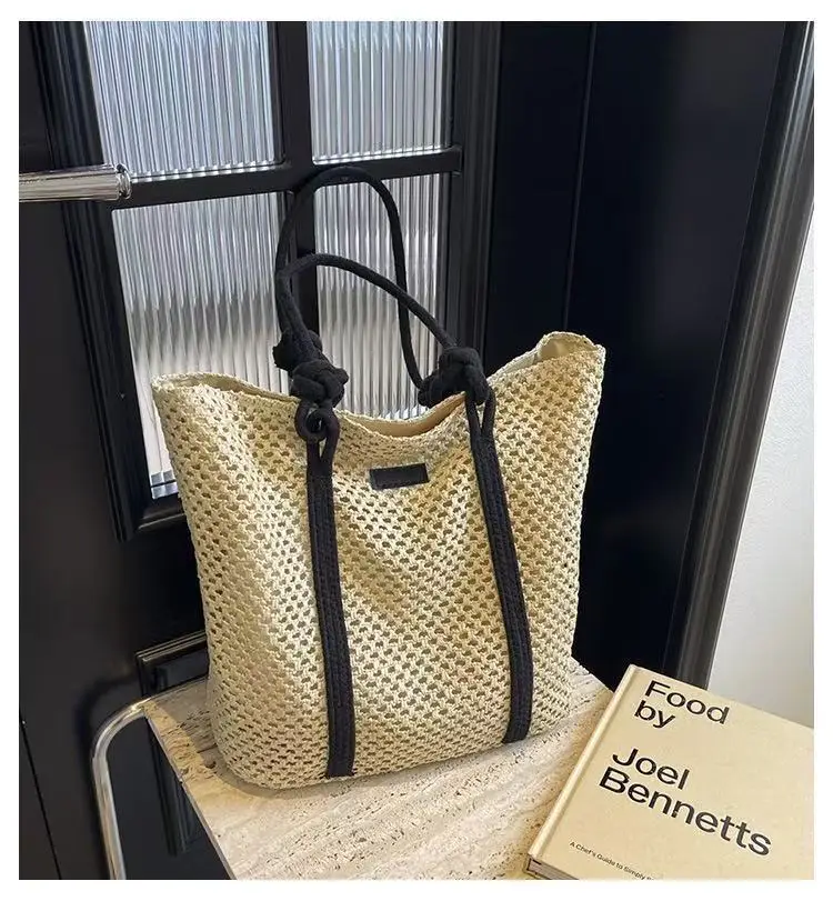 Straw Woven Large Shoulder Bag Women 2025 Spring Summer - Image 2