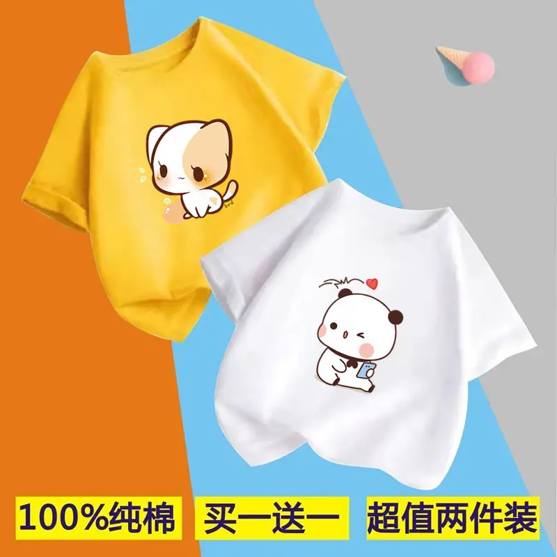 Children's Boys Pure Cotton Printed T-Shirt Short Sleeve - Image 6