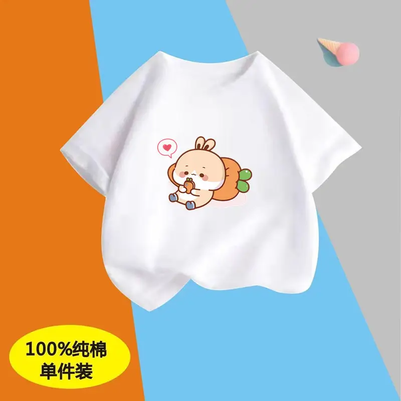 Children's Boys Pure Cotton Printed T-Shirt Short Sleeve - Image 21