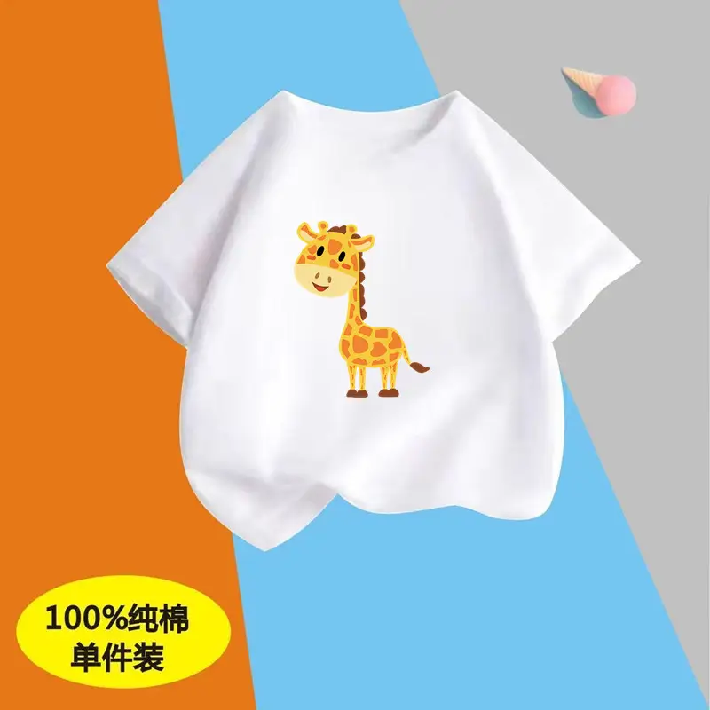 Children's Boys Pure Cotton Printed T-Shirt Short Sleeve - Image 23