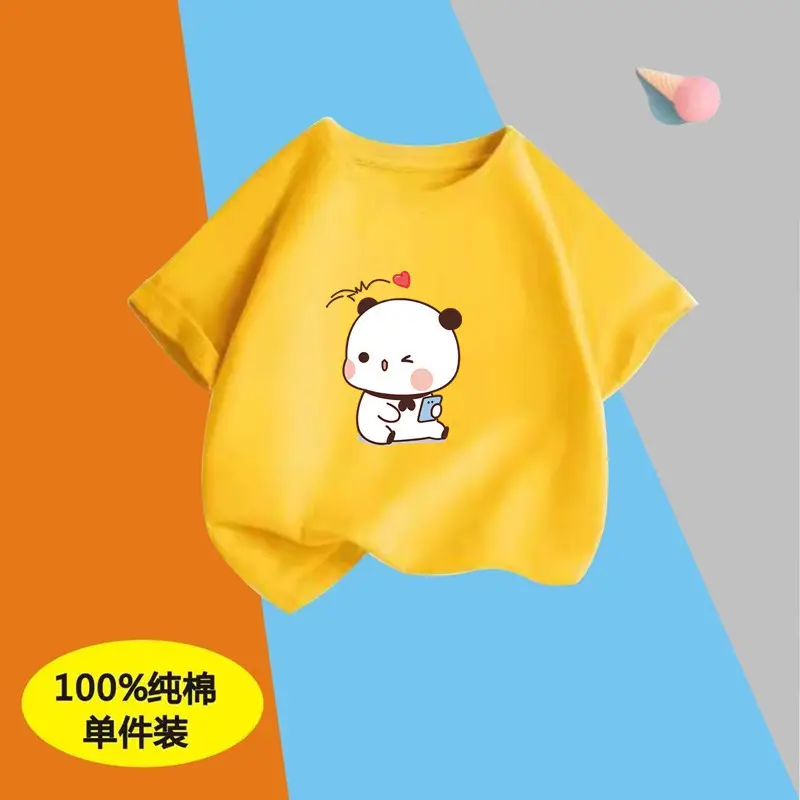 Children's Boys Pure Cotton Printed T-Shirt Short Sleeve - Image 31