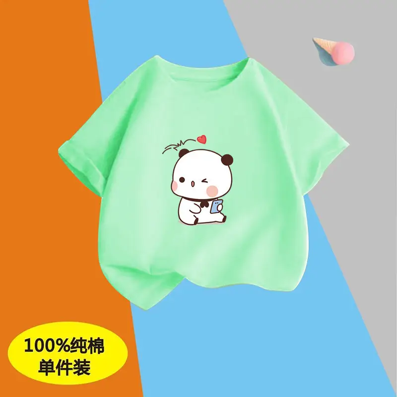 Children's Boys Pure Cotton Printed T-Shirt Short Sleeve - Image 37