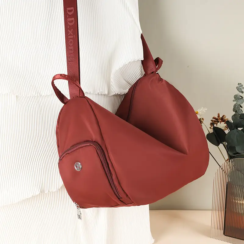 Women's Crossbody Backpack Beige Oxford Cloth Large Capacity