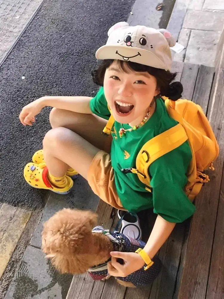 Cute Green Cartoon Cap for Girls Summer Wear — feature 5