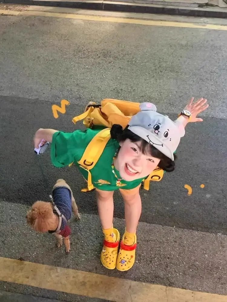 Cute Green Cartoon Cap for Girls Summer Wear — feature 9
