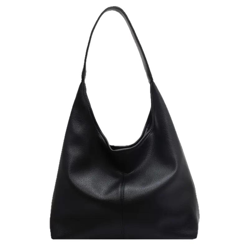 Vintage Litchi Underarm Bucket Bag Women 2025 - Image 9