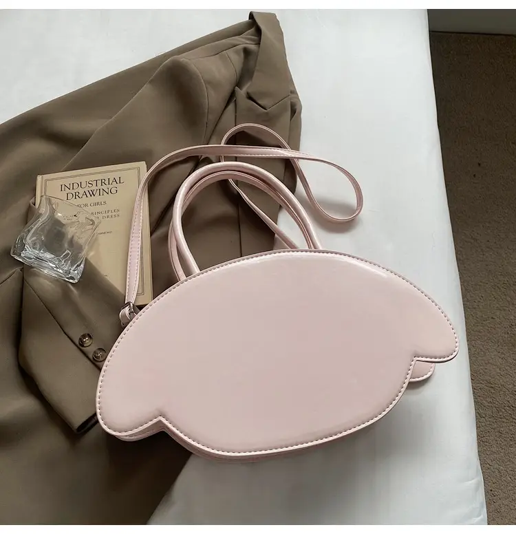 Cute Cartoon Bow Shoulder Bag Women Pink White — feature 26