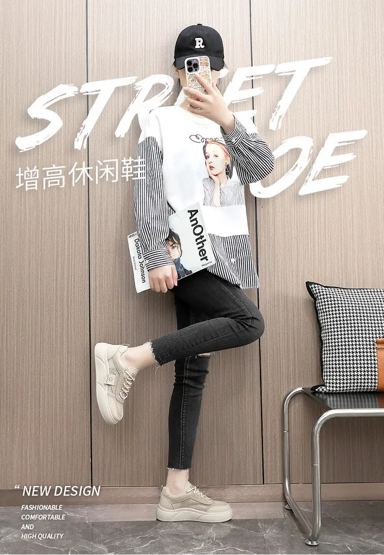 Women White Mesh Casual Sneakers with Soft Sole — feature 1