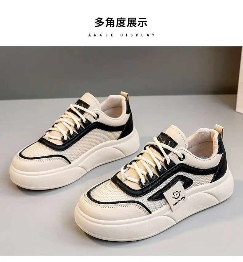 Women White Mesh Casual Sneakers with Soft Sole — feature 13