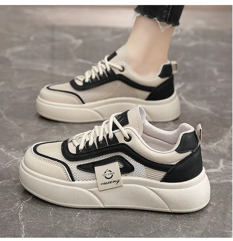 Women White Mesh Casual Sneakers with Soft Sole — feature 15