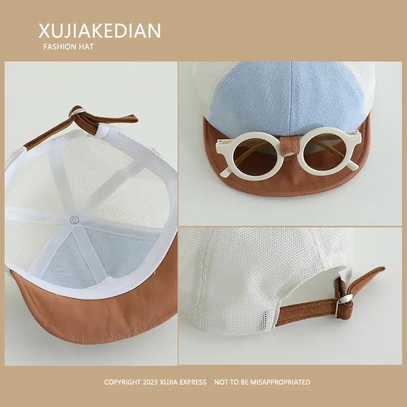 XUJIAKEDIAN Fashion Hats with Detachable Sunglasses for Kids