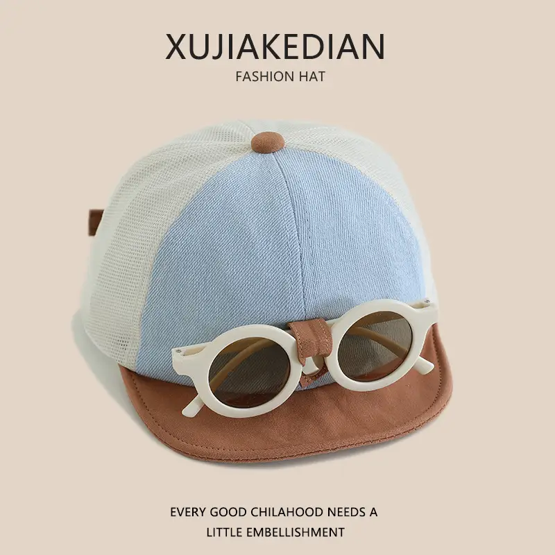 XUJIAKEDIAN Fashion Hats with Detachable Sunglasses for Kids