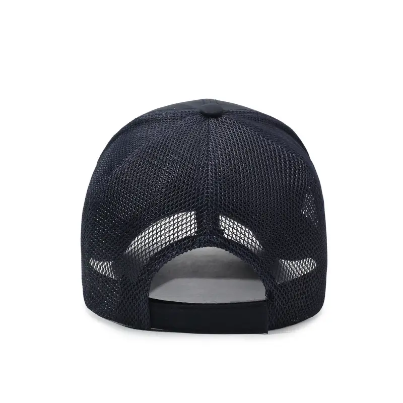 Spring Summer Mesh Sun Hat with Letter Embroidery - Image 7