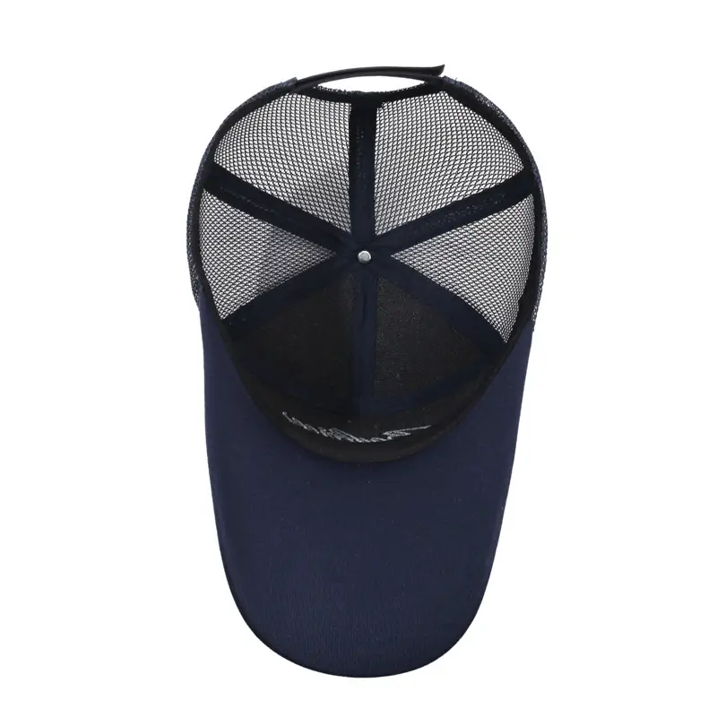Spring Summer Mesh Sun Hat with Letter Embroidery - Image 8