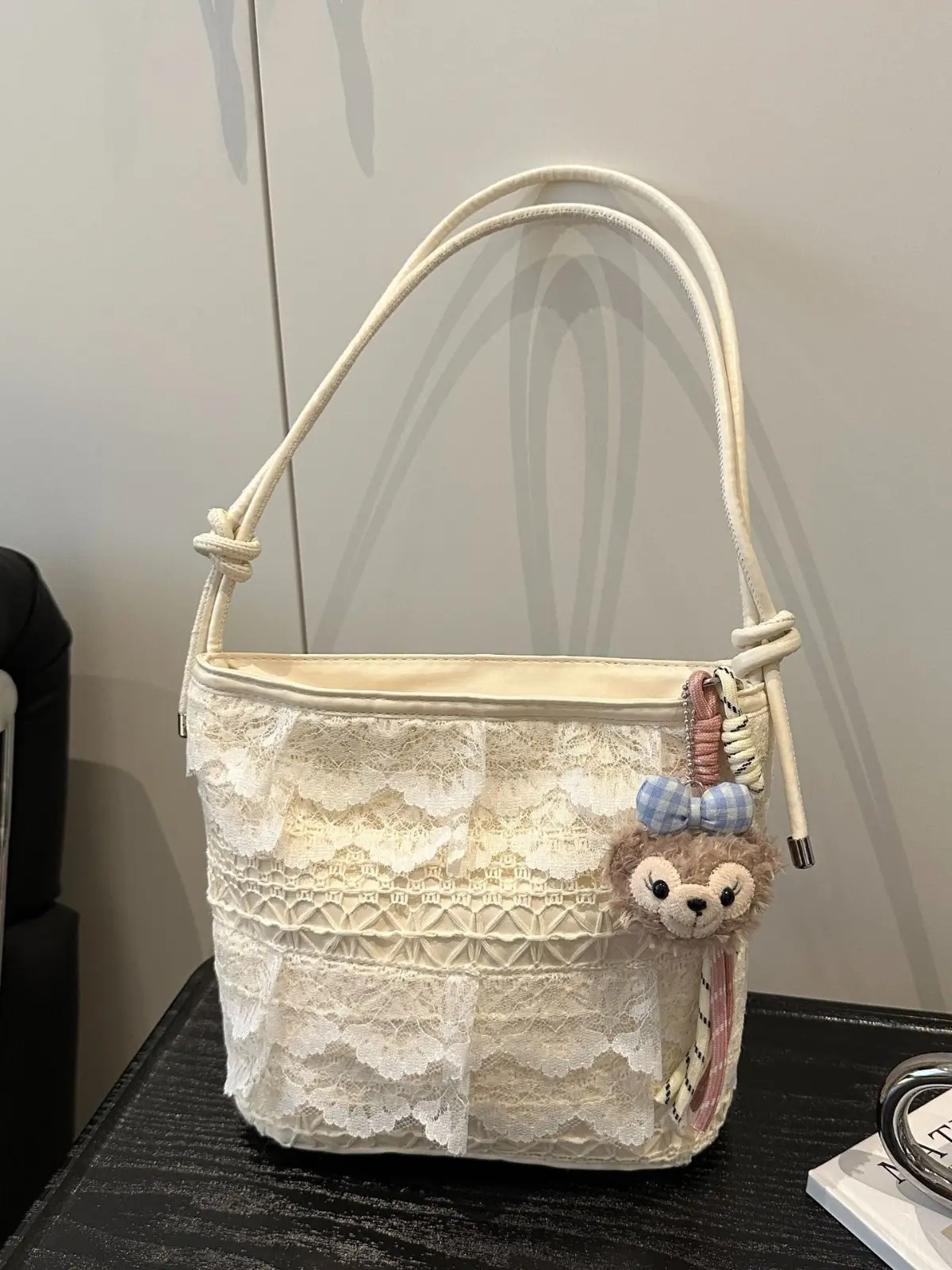 Lace Embroidered Shoulder Bag for Women Summer 2025