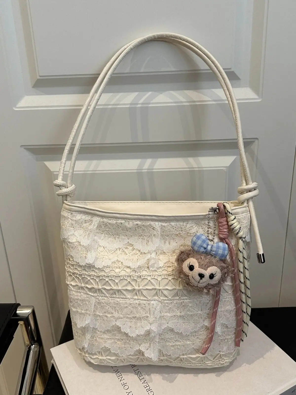 Lace Embroidered Shoulder Bag for Women Summer 2025