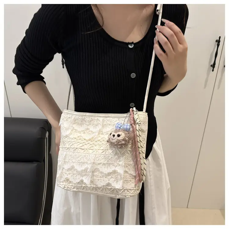 Lace Embroidered Shoulder Bag for Women Summer 2025 — feature 43