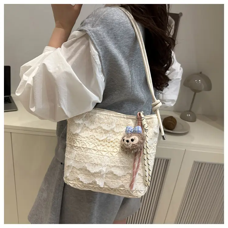 Lace Embroidered Shoulder Bag for Women Summer 2025 — feature 46