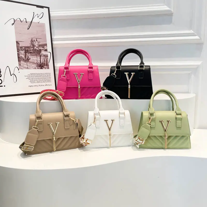 Green Embroidered Rhombus Shoulder Bag for Women 2025 - Image 9