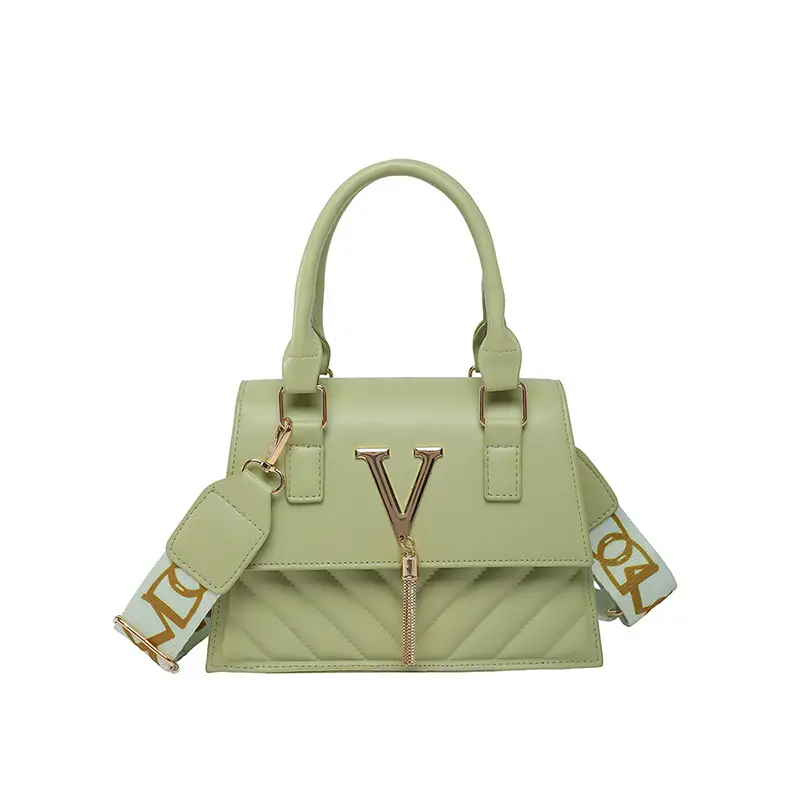 Green Embroidered Rhombus Shoulder Bag for Women 2025 - Image 5