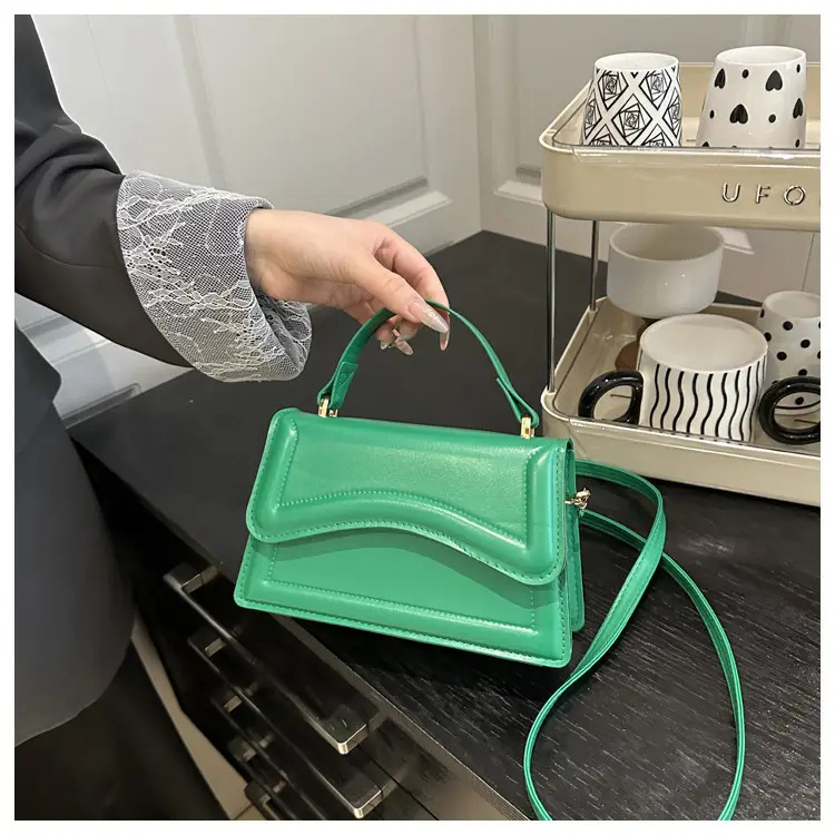 White Textured Square Shoulder Bag for Women — feature 13