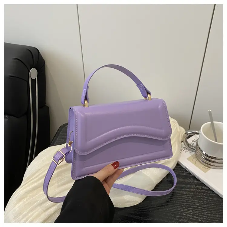 White Textured Square Shoulder Bag for Women — feature 24