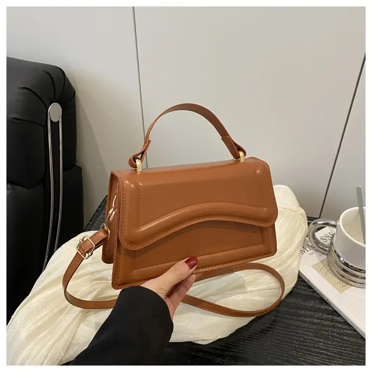 White Textured Square Shoulder Bag for Women — feature 30