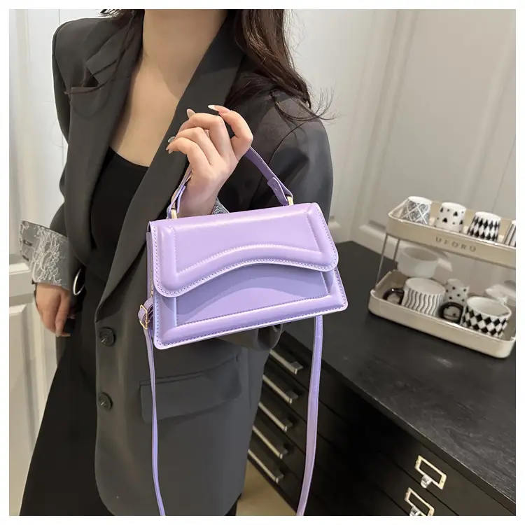 White Textured Square Shoulder Bag for Women — feature 9