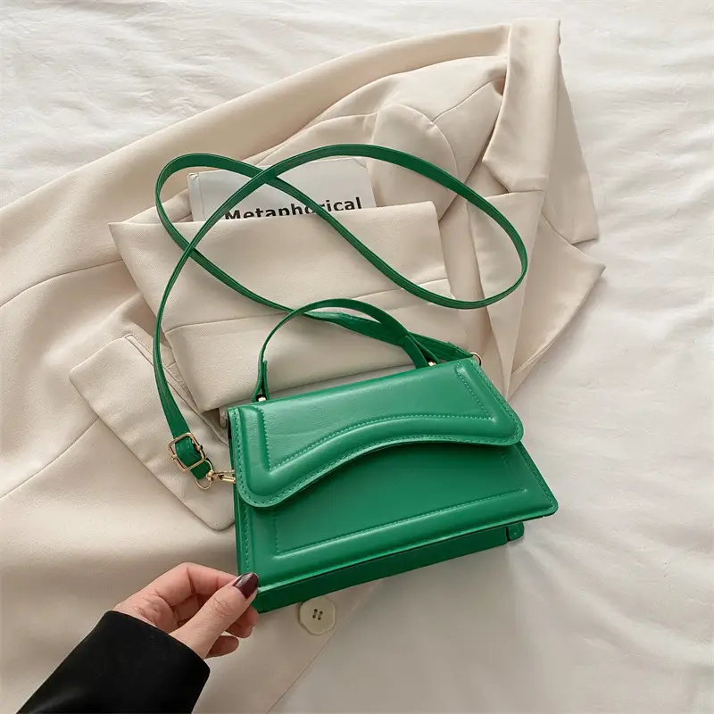 White Textured Square Shoulder Bag for Women - Image 8