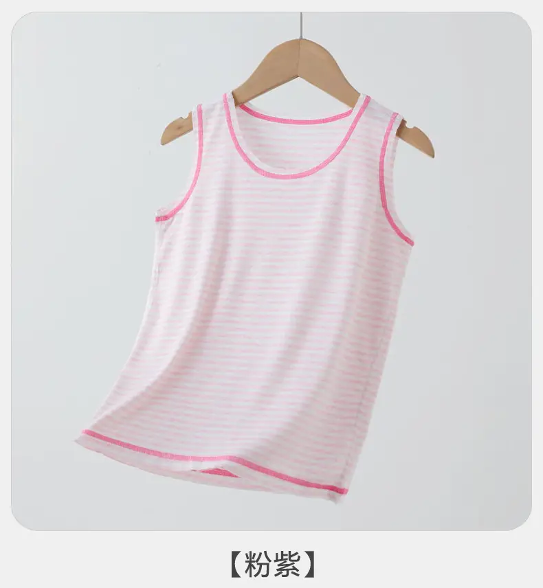 Girls Sleeveless T-Shirt Mesh Breathable Pure Color — feature 13