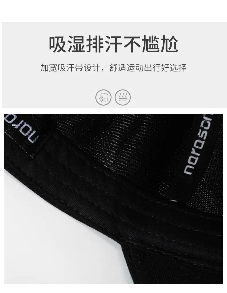 Men's Black Knitted Baseball Cap Korean Style — feature 3
