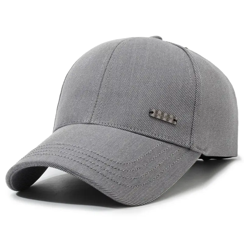 Men's Black Knitted Baseball Cap Korean Style - Image 2