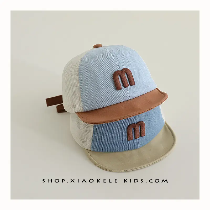 Baby Blue White Korean Letter Cap Sunshade - Image 6