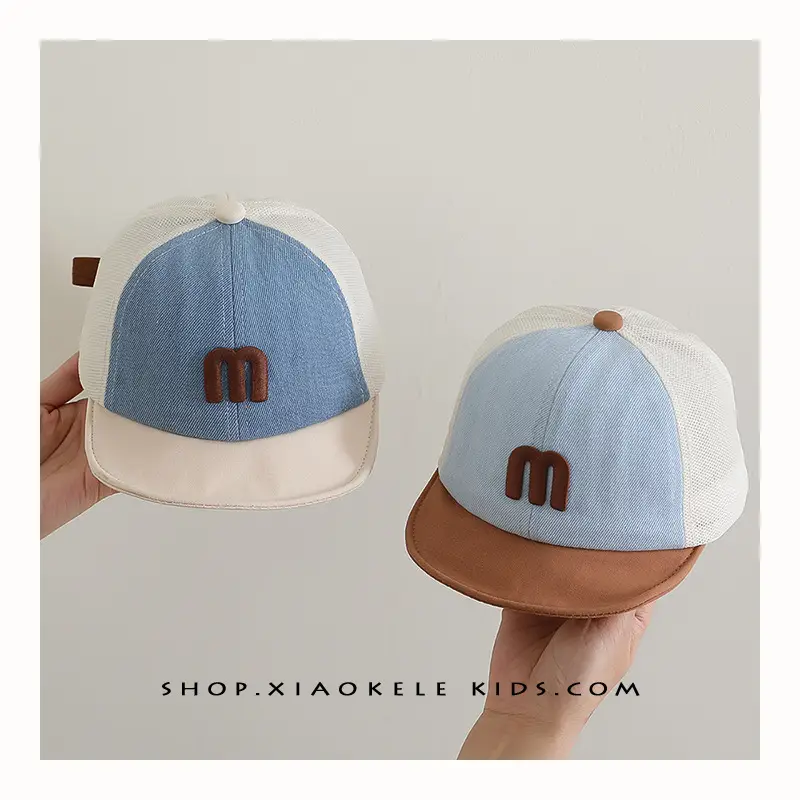 Baby Blue White Korean Letter Cap Sunshade - Image 7