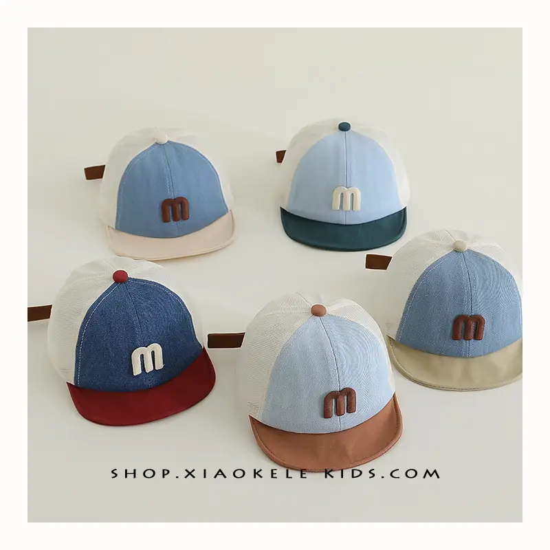 Baby Blue White Korean Letter Cap Sunshade - Image 8