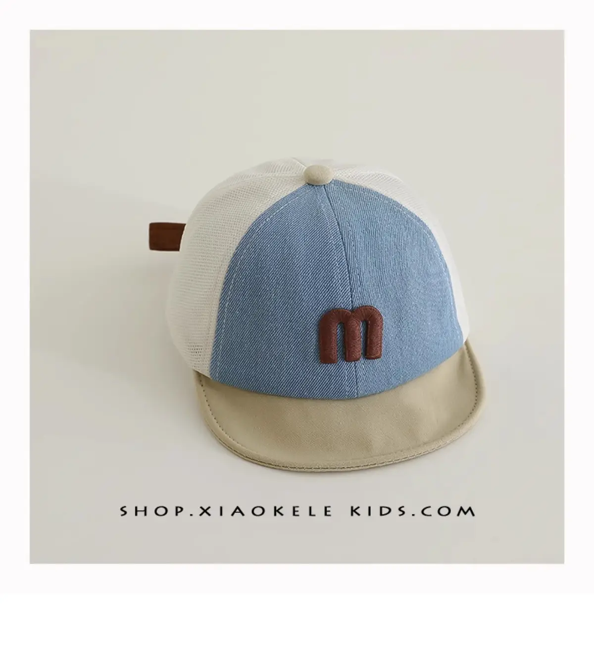 Baby Blue White Korean Letter Cap Sunshade — feature 11