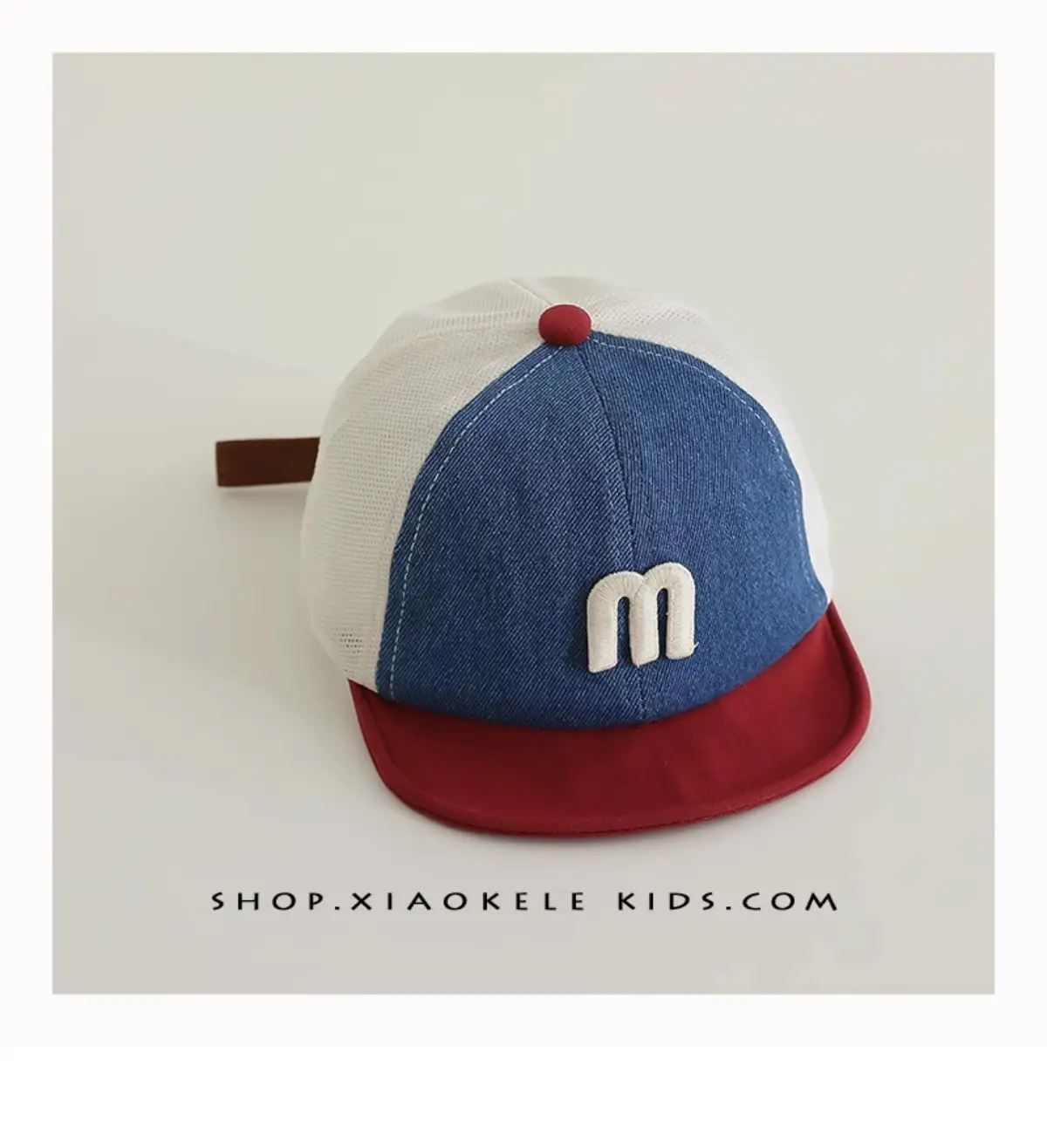 Baby Blue White Korean Letter Cap Sunshade — feature 12